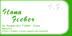 ilona fieber business card